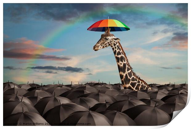 Stand Out From the Crowd Print by Martin Williams