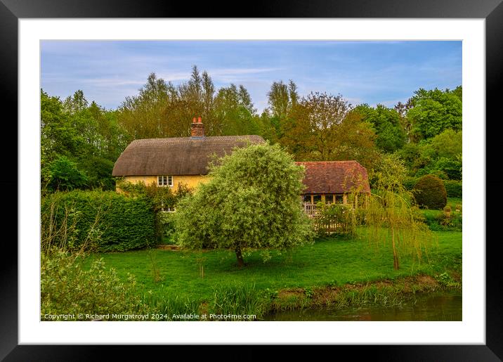 Thatched cottage in Dorset Framed Mounted Print by Richard Murgatroyd