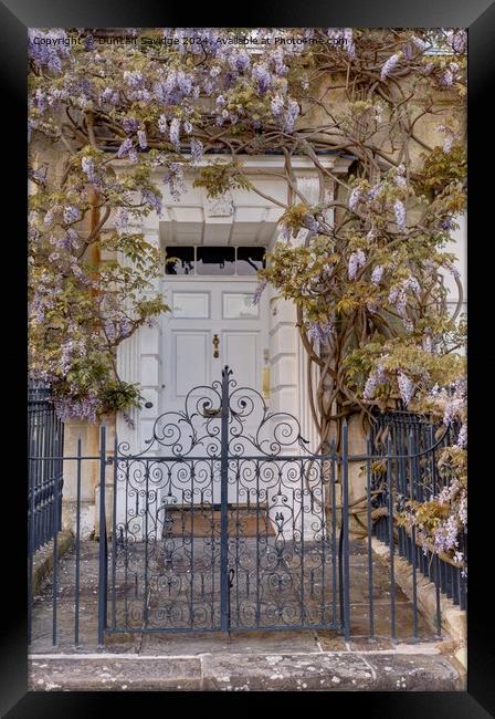 A front door in Bath Framed Print by Duncan Savidge