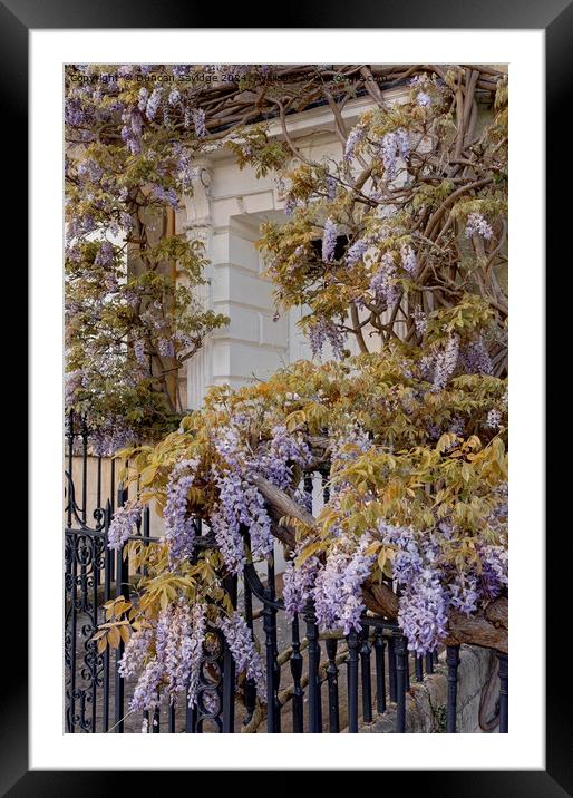 Abstract of Lansdown Crescent in Bath Framed Mounted Print by Duncan Savidge
