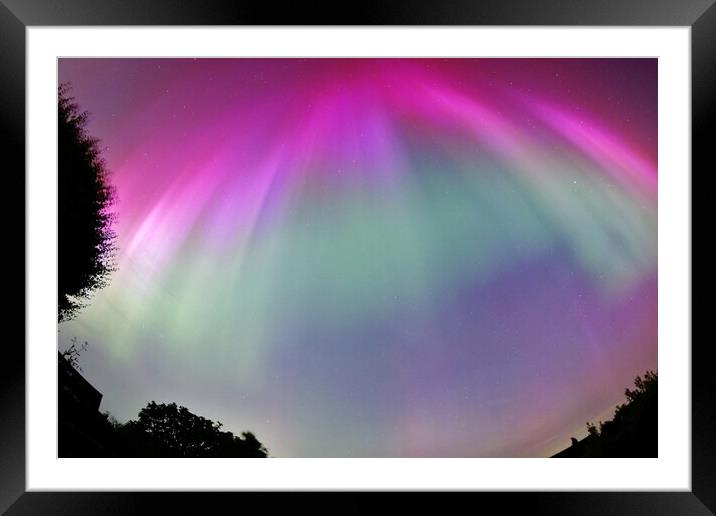Northern Lights Framed Mounted Print by Susan Snow