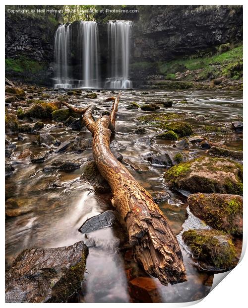 Sgwd yr Eira Waterfall Print by Neil Holman