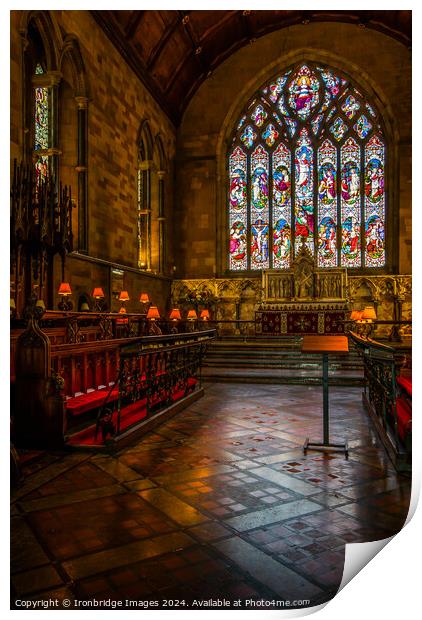 St Asaph Cathedral Print by Ironbridge Images