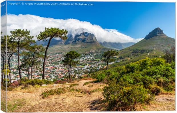 Table Mountain from Signal Hill, Cape Town Canvas Print by Angus McComiskey