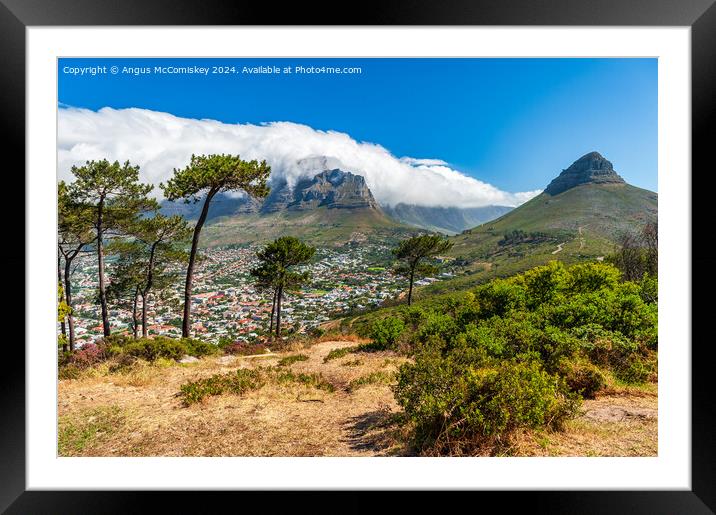 Table Mountain from Signal Hill, Cape Town Framed Mounted Print by Angus McComiskey