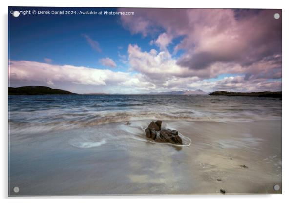 Mellon Udrigle, Laide, Scotland  Acrylic by Derek Daniel