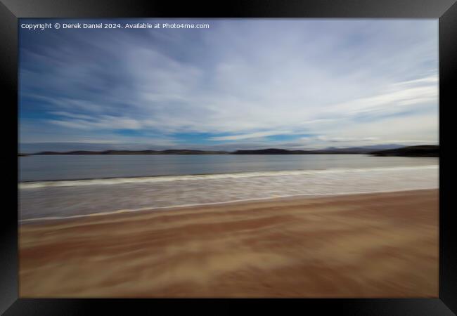 Firemore Sands, Poolewe Framed Print by Derek Daniel