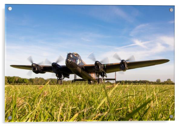 Lancaster Bomber NX611 Just Jane Acrylic by J Biggadike