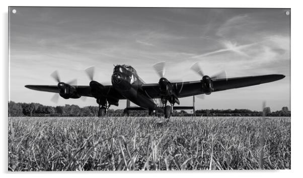 Lancaster Bomber NX611 Just Jane Acrylic by J Biggadike