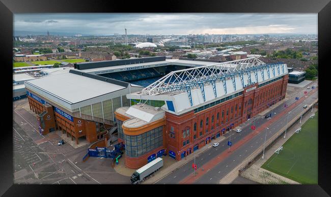 Ibrox Stadium Framed Print by Apollo Aerial Photography