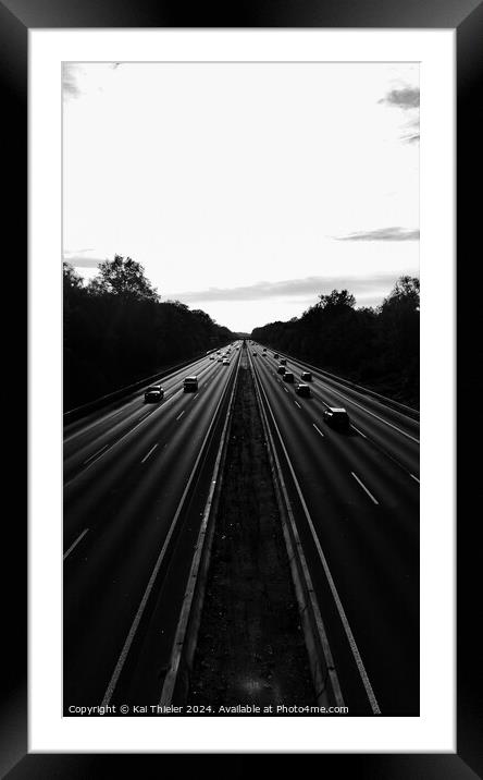 Endless highway Framed Mounted Print by Kai Thieler