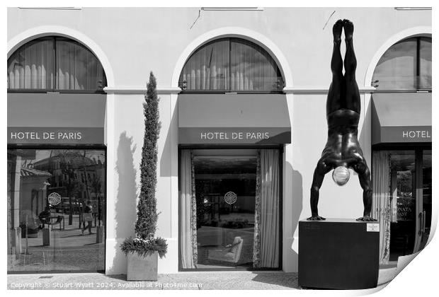 St Tropez: Hotel de Paris Print by Stuart Wyatt