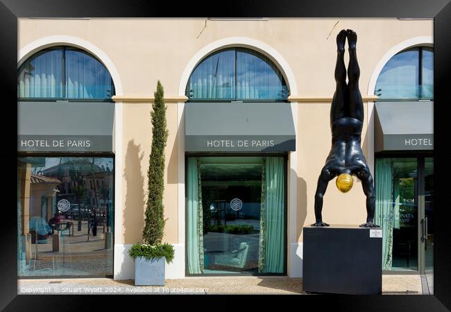 St Tropez: Hotel de Paris Framed Print by Stuart Wyatt