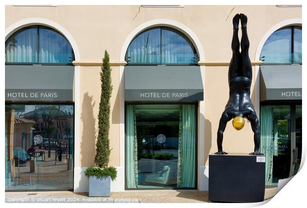 St Tropez: Hotel de Paris Print by Stuart Wyatt