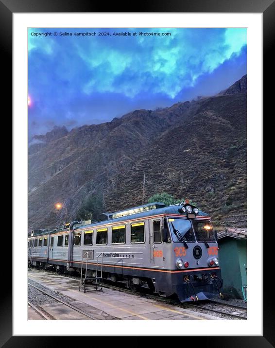Train to Machu Picchu Framed Mounted Print by Selina Kampitsch
