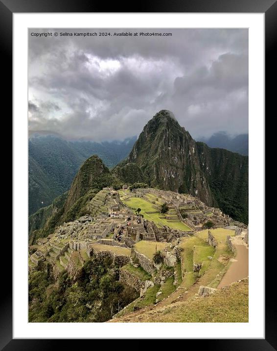 Macchu Picchu Framed Mounted Print by Selina Kampitsch