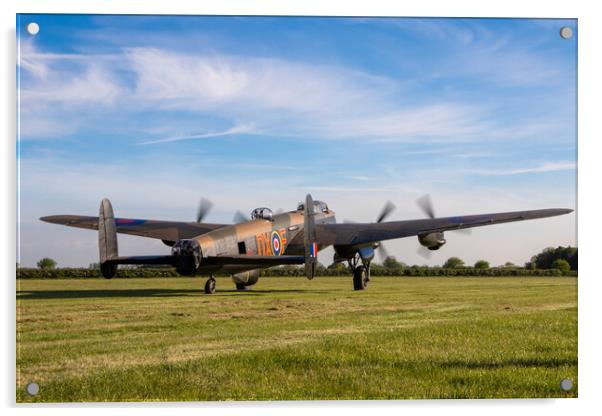 Lancaster Bomber NX611 Acrylic by J Biggadike