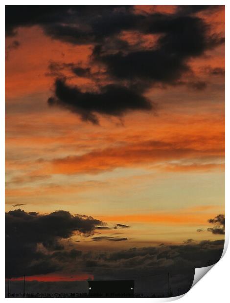 Colorful Sky cloud Print by Cristina Chilian
