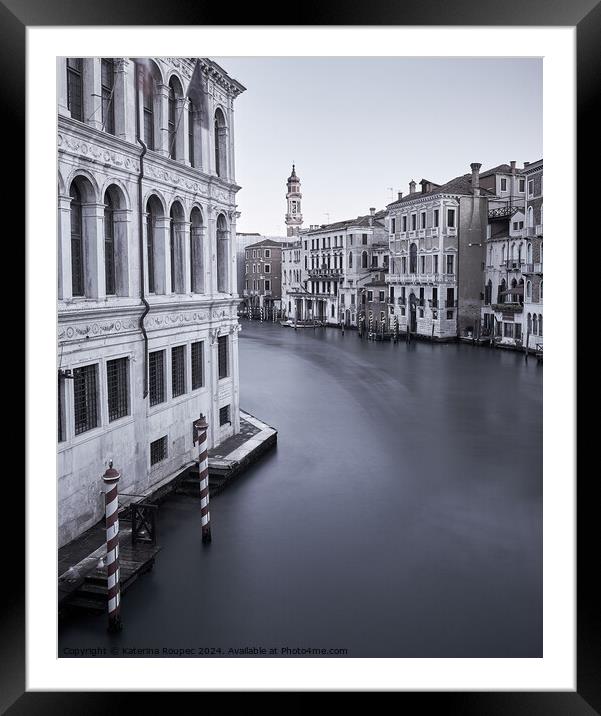 View from Rialto Bridge Framed Mounted Print by Katerina Roupec
