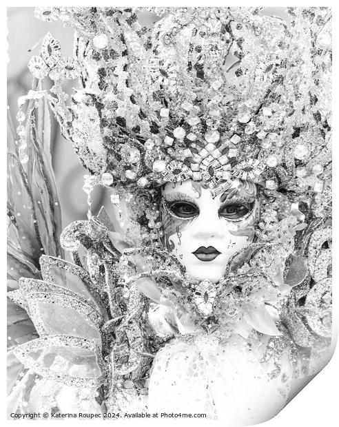 Venice Carnival Mask Print by Katerina Roupec
