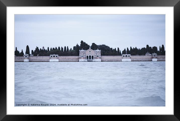 Isola di San Michele Framed Mounted Print by Katerina Roupec