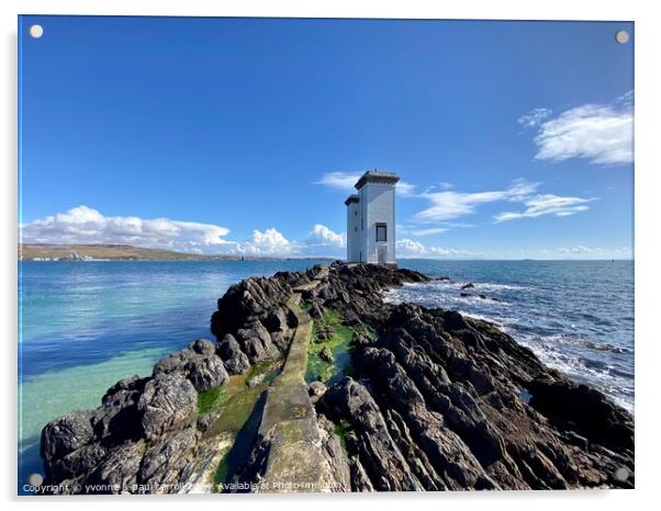 Carraig Fhada Lighthouse on Islay Acrylic by yvonne & paul carroll