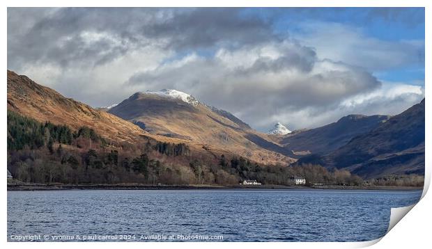 Knoydart - Inverie village Print by yvonne & paul carroll