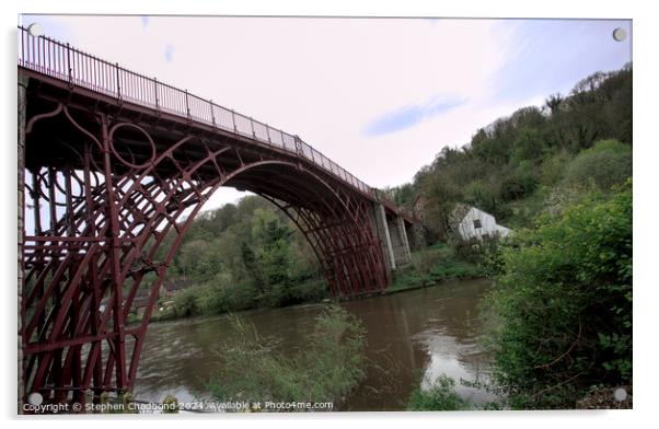 Iron bridge Acrylic by Stephen Chadbond