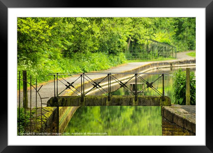 Little iron footbridge Framed Mounted Print by Ironbridge Images