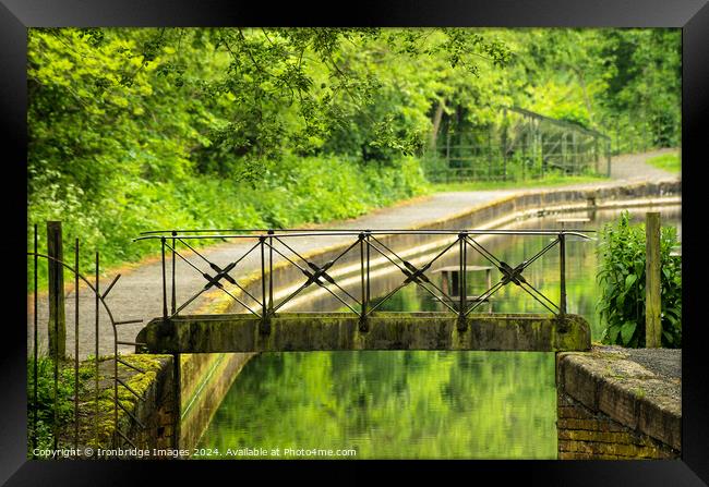 Little iron footbridge Framed Print by Ironbridge Images