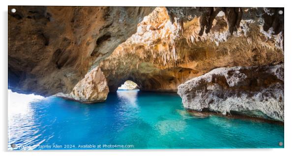 Cuevas Del Drach Caves Mallorca, Spain Acrylic by James Allen