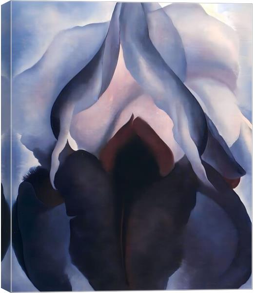 Georgia OKeeffe - Black Iris III Canvas Print by Welliam Store