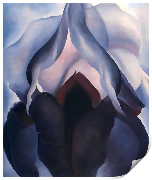 Georgia OKeeffe - Black Iris III Print by Welliam Store