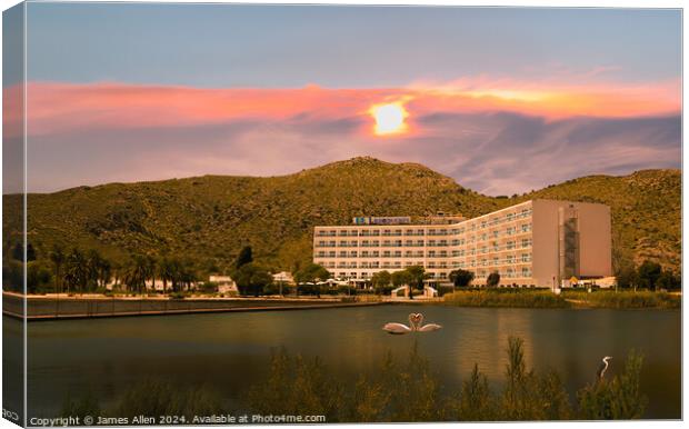Hotel Lagomonte Alcudia, Majorca, Spain  Canvas Print by James Allen