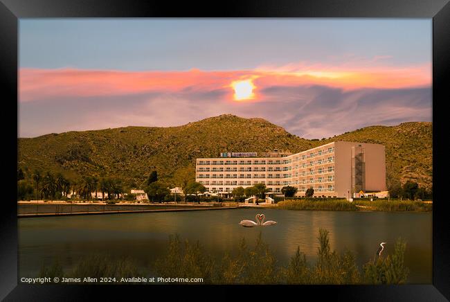 Hotel Lagomonte Alcudia, Majorca, Spain  Framed Print by James Allen