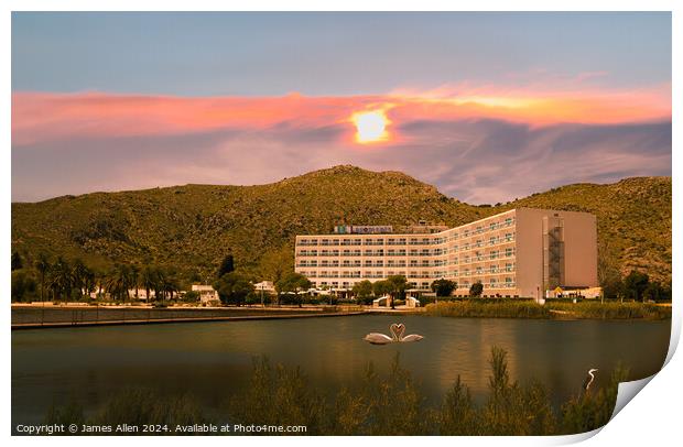 Hotel Lagomonte Alcudia, Majorca, Spain  Print by James Allen