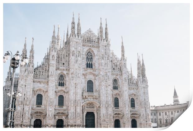 Milan Cathedral Print by Maja Ficzere