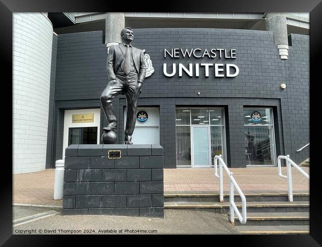  Sir Bobby Robson Newcastle United  Framed Print by David Thompson