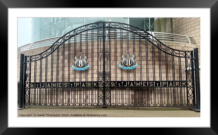 Newcastle United Framed Mounted Print by David Thompson