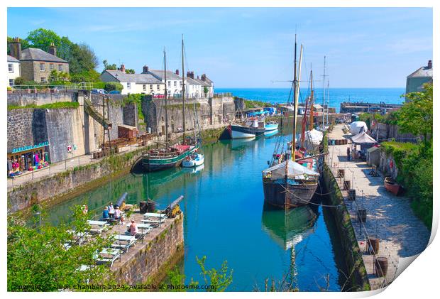Charlestown Harbour Print by Alison Chambers