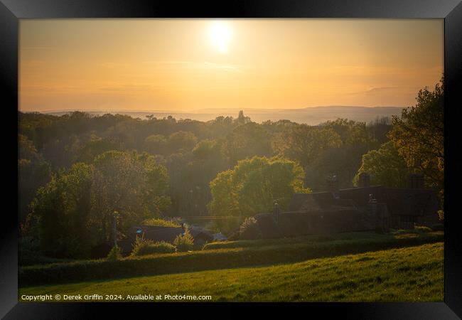 Mark Beech evening Framed Print by Derek Griffin