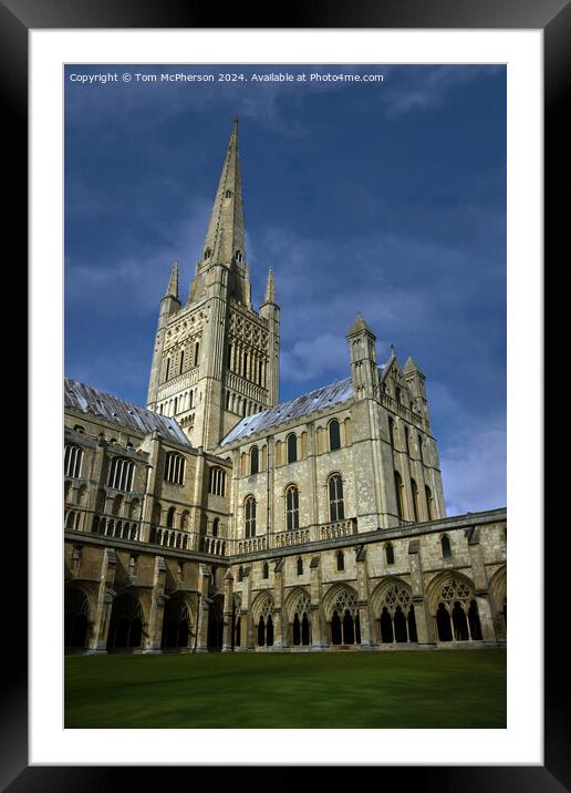 Norwich Cathedral Framed Mounted Print by Tom McPherson