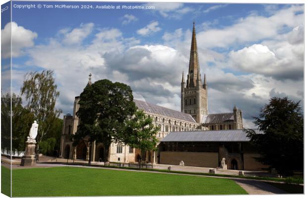 Norwich Cathedral Canvas Print by Tom McPherson