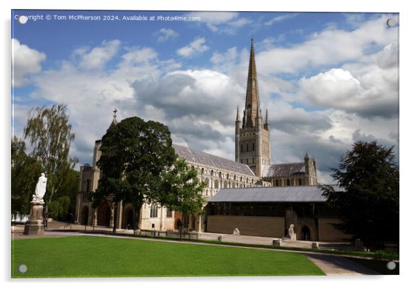 Norwich Cathedral Acrylic by Tom McPherson