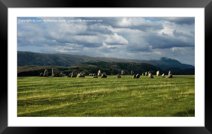 Castlerigg Stone Circle Framed Mounted Print by Tom McPherson