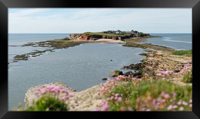 Hilbre Island in the sunshine Framed Print by Liam Neon
