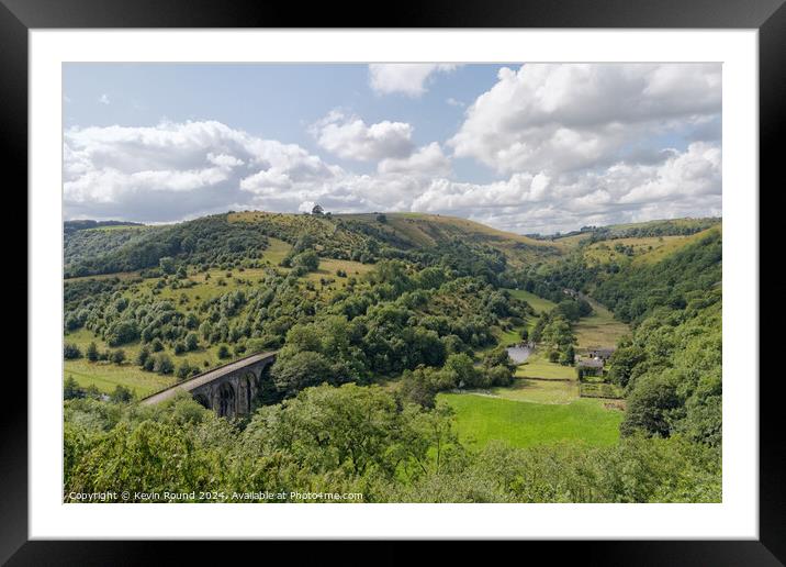 Monsal Dale Landscape Derbyshire England 2 Framed Mounted Print by Kevin Round