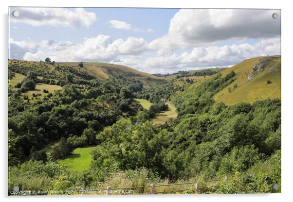 Monsal Dale Landscape Derbyshire England 3 Acrylic by Kevin Round