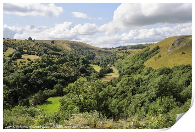 Monsal Dale Landscape Derbyshire England 3 Print by Kevin Round