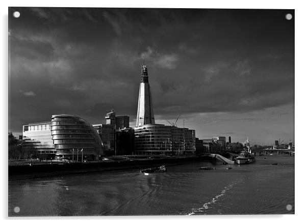 Shard from Tower Bridge Acrylic by Richard Thomas